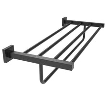 Load image into Gallery viewer, RUACQ 24inch Towel Rack, Square Base, SUS 304 Stainless Steel, Heavy Duty, Brushed Nickel, CQ-8831-N