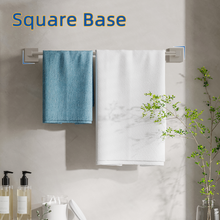 Load image into Gallery viewer, RUACQ 24inch Towel Bar Wall Mounted, One-piece Rod, Stainless Steel, Brushed Nickel, CQ-87001-24-N