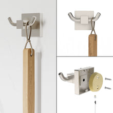 Load image into Gallery viewer, RUACQ 4 Pieces Bathroom Hardware Set, Toilet Paper Holder, Towel Ring, Towel Hook, 18-inch Towel Bar, Stainless Steel and Zinc Alloy, Beushed Nickel, CQ-870N-4P