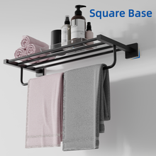 Load image into Gallery viewer, RUACQ 24inch Towel Rack, Square Base, SUS 304 Stainless Steel, Heavy Duty, Brushed Nickel, CQ-8831-N