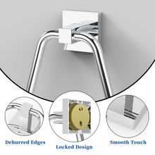Load image into Gallery viewer, RUACQ Hand Towel Ring,Square Base, Stainless Steel, Chrome, CQ-87011A-C