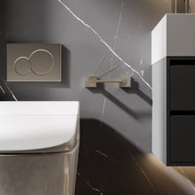 Load image into Gallery viewer, RUACQ Toilet Paper Holder and Towel Ring Bathroom Accessories Hardware Set, Stainless Steel and Zinc Alloy, Brushed Nickel, CQ-87010-2P-N