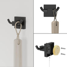 Load image into Gallery viewer, RUACQ 4 Pieces Bathroom Hardware Set, Toilet Paper Holder, Towel Ring, Towel Hook, 18-inch Towel Bar, Stainless Steel and Zinc Alloy, Matte Black, CQ-870B-4P