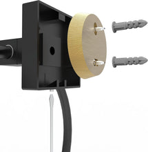 Load image into Gallery viewer, RUACQ Hand Towel Ring Wall Mounted, Square Base, Stainless Steel, Heavy Duty, Matte Black, CQ-87011-B