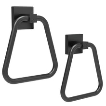 Load image into Gallery viewer, RUACQ Hand Towel Ring,Square Base, Stainless Steel, Chrome, CQ-87011A-C