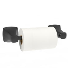 Load image into Gallery viewer, Double Post Pivoting Toilet Paper Holder Matte Black 97410C-B