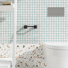 Load image into Gallery viewer, Double Post Pivoting Toilet Paper Holder Matte Black 97410C-B