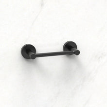Load image into Gallery viewer, Double Post Pivoting Toilet Paper Holder Matte Black 51510C-B