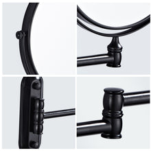 Load image into Gallery viewer, Wall-Mount Makeup Mirror Matte Black Series-252