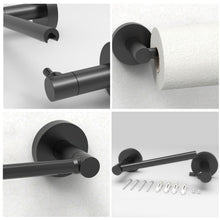 Load image into Gallery viewer, Double Post Pivoting Toilet Paper Holder Matte Black 51510C-B