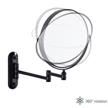 Load image into Gallery viewer, Wall-Mount Makeup Mirror Matte Black Series-252