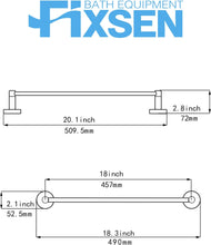 Load image into Gallery viewer, 18-inch Towel Bar, Matte Black