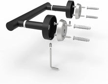 Load image into Gallery viewer, Double Post Pivoting Toilet Paper Holder Matte Black 71710-B