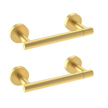 Load image into Gallery viewer, Matte Black Double Post Pivoting Wall Mounted Stainless Steel Toilet Paper Holder for Bathroom RV, by FIXSEN