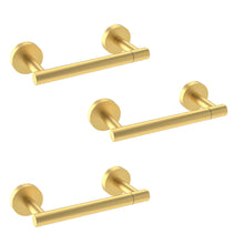 Load image into Gallery viewer, Matte Black Double Post Pivoting Wall Mounted Stainless Steel Toilet Paper Holder for Bathroom RV, by FIXSEN