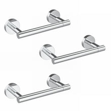 Load image into Gallery viewer, Matte Black Double Post Pivoting Wall Mounted Stainless Steel Toilet Paper Holder for Bathroom RV, by FIXSEN