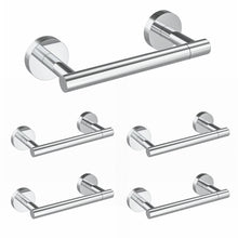 Load image into Gallery viewer, Matte Black Double Post Pivoting Wall Mounted Stainless Steel Toilet Paper Holder for Bathroom RV, by FIXSEN