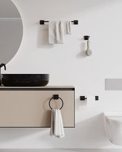 Load image into Gallery viewer, 4-Pieces Bathroom Hardware Accessories Matte Black Square