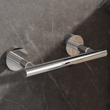 Load image into Gallery viewer, Double Post Pivoting Toilet Paper Holder Matte Black 71710-B