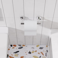 Load image into Gallery viewer, Matte Black Double Post Pivoting Wall Mounted Stainless Steel Toilet Paper Holder for Bathroom RV, by FIXSEN