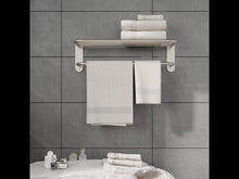 Load and play video in Gallery viewer, 24 inch Towel Rack Brushed Nickel