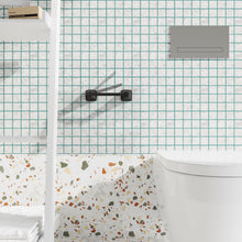 Load image into Gallery viewer, Double Post Pivoting Toilet Paper Holder Matte Black 97410C-B