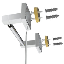 Load image into Gallery viewer, RUACQ Toilet Paper Holder Wall Mounted, Double Post Pivoting, Stainless Steel and Zinc Alloy, Chrome, CQ-87010C-C
