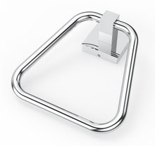 Load image into Gallery viewer, RUACQ Hand Towel Ring,Square Base, Stainless Steel, Matte Black, CQ-87011A-B
