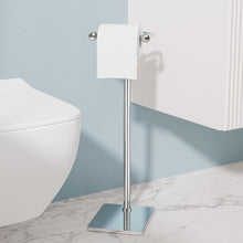 Load image into Gallery viewer, RUACQ Toilet Paper Holder Stand with Post Pivoting Design, Stable Weighted Base, SUS304 Stainless Steel, Chrome, CQ-4801-C
