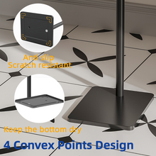Load image into Gallery viewer, RUACQ Toilet Paper Holder Stand with Post Pivoting Design, Stable Weighted Base, SUS304 Stainless Steel, Matte Black, CQ-4801-B
