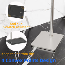 Load image into Gallery viewer, RUACQ Toilet Paper Holder Stand with Post Pivoting Design, Stable Weighted Base, SUS304 Stainless Steel
