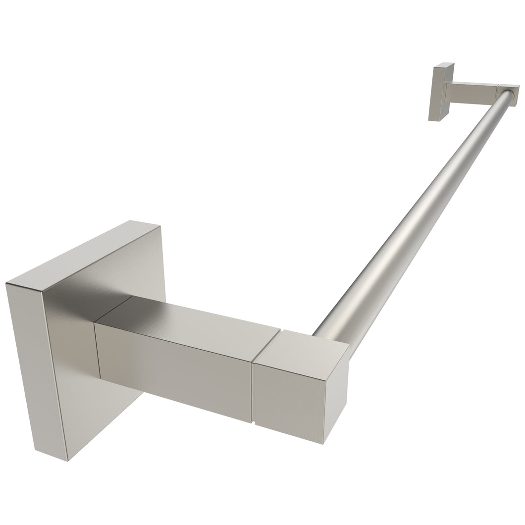 RUACQ 24inch Towel Bar Wall Mounted, One-piece Rod, Stainless Steel, Brushed Nickel, CQ-87001-24-N