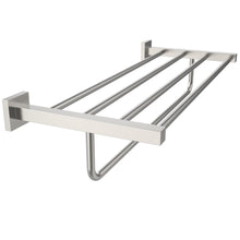 Load image into Gallery viewer, RUACQ 24inch Towel Rack, Square Base, SUS 304 Stainless Steel, Heavy Duty, Chrome, CQ-8831-C
