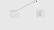 Load and play video in Gallery viewer, RUACQ Toilet Paper Holder Wall Mounted, Double Post Pivoting, Stainless Steel and Zinc Alloy, White, CQ-87010C-W
