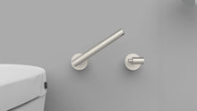 Load and play video in Gallery viewer, RUACQ Toilet Paper Holder Wall Mounted with Double Post Pivoting, Stainless Steel, Brushed Nickel, CQ-61610-N
