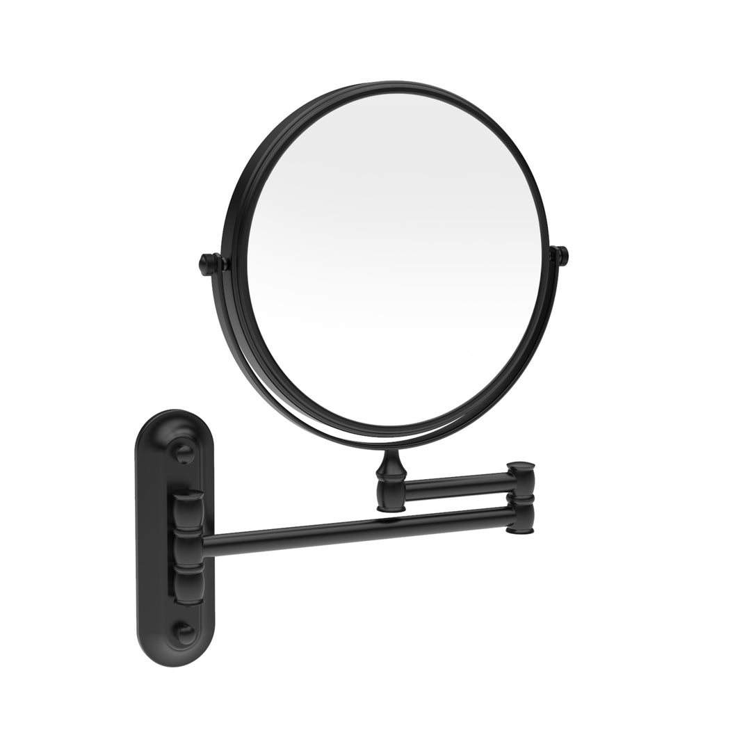 Wall-Mount Makeup Mirror Matte Black Series-252