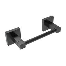 Load image into Gallery viewer, Double Post Pivoting Toilet Paper Holder Matte Black 87010C-B
