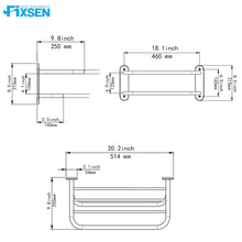 Load image into Gallery viewer, 18 inch Towel Rack Brushed Nickel
