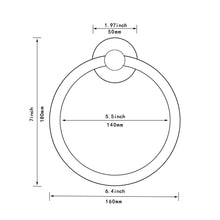 Load image into Gallery viewer, Classic Round Towel Ring, Matte Black
