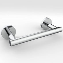 Load image into Gallery viewer, Matte Black Double Post Pivoting Wall Mounted Stainless Steel Toilet Paper Holder for Bathroom RV, by FIXSEN
