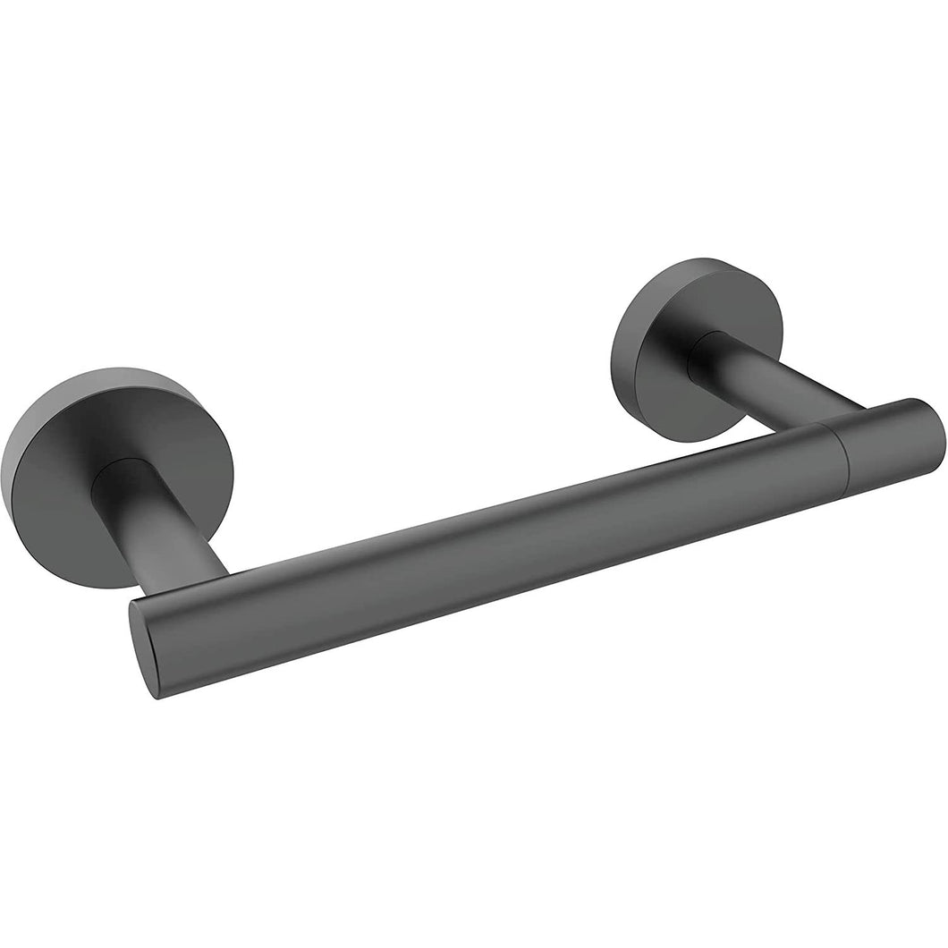 Matte Black Double Post Pivoting Wall Mounted Stainless Steel Toilet Paper Holder for Bathroom RV, by FIXSEN