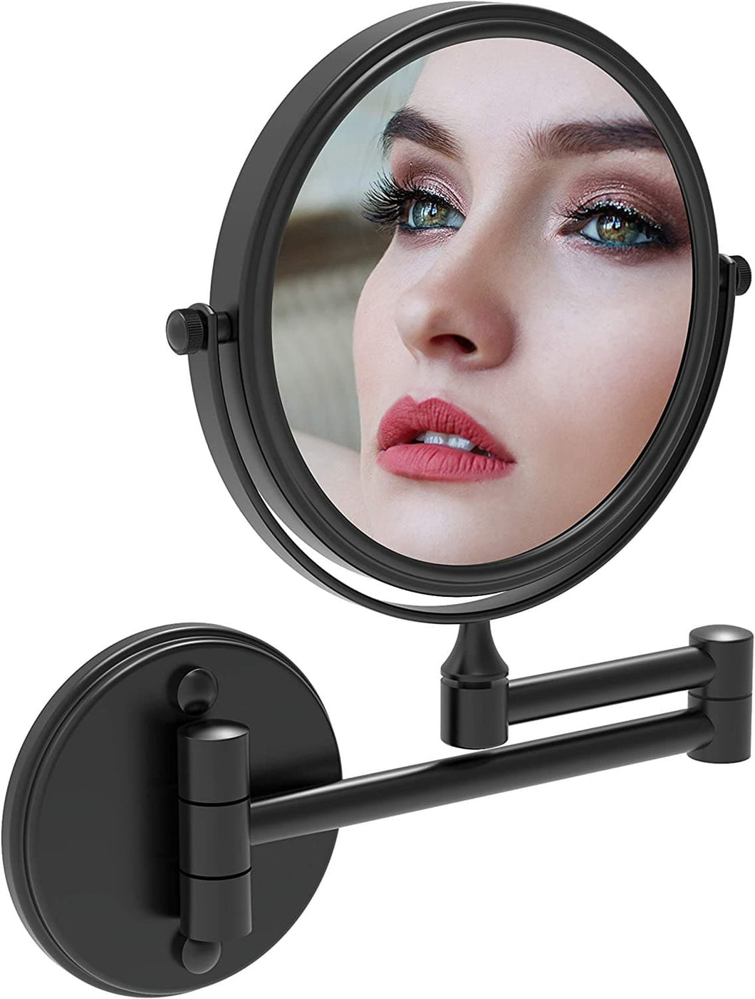Wall-Mount Makeup Mirror Matte Black Series-211