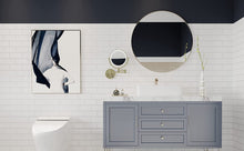 Load image into Gallery viewer, LED Wall-Mount Makeup Mirror Brushed Gold 10X Magnification
