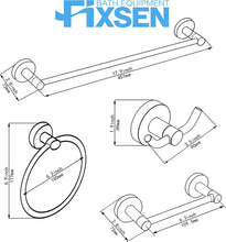 Load image into Gallery viewer, 4 Pieces Bathroom Hardware Accessories Set

