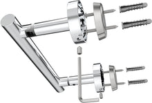 Load image into Gallery viewer, Double Post Pivoting Toilet Paper Holder Polished 71710-P
