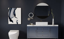 Load image into Gallery viewer, LED Wall-Mount Makeup Mirror Brushed Nickel 10X Magnification
