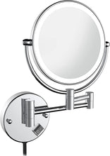 Load image into Gallery viewer, LED Wall-Mount Makeup Mirror Matte Grey 7X Magnification
