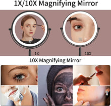 Load image into Gallery viewer, 8&#39;&#39; LED Portable Makeup Mirror
