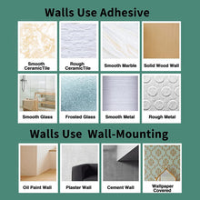Load image into Gallery viewer, Self Adhesive Double Post Pivoting Toilet Paper Holder Brushed Nickel
