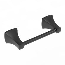 Load image into Gallery viewer, Double Post Pivoting Toilet Paper Holder Matte Black 97410C-B
